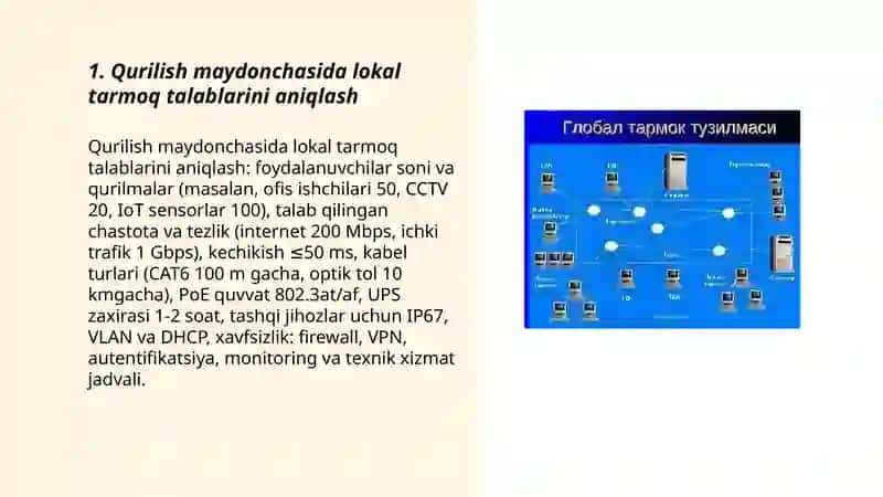 Qurulishda lokal tarmoqni tashkil etish 3