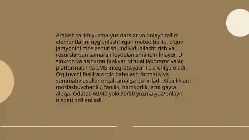 Zamonaviy oqitish shakllari va uslublari 3