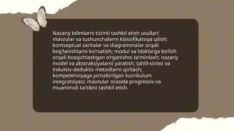 Nazariy bilim va amaliy koʻnikmalar hosil qilish 3