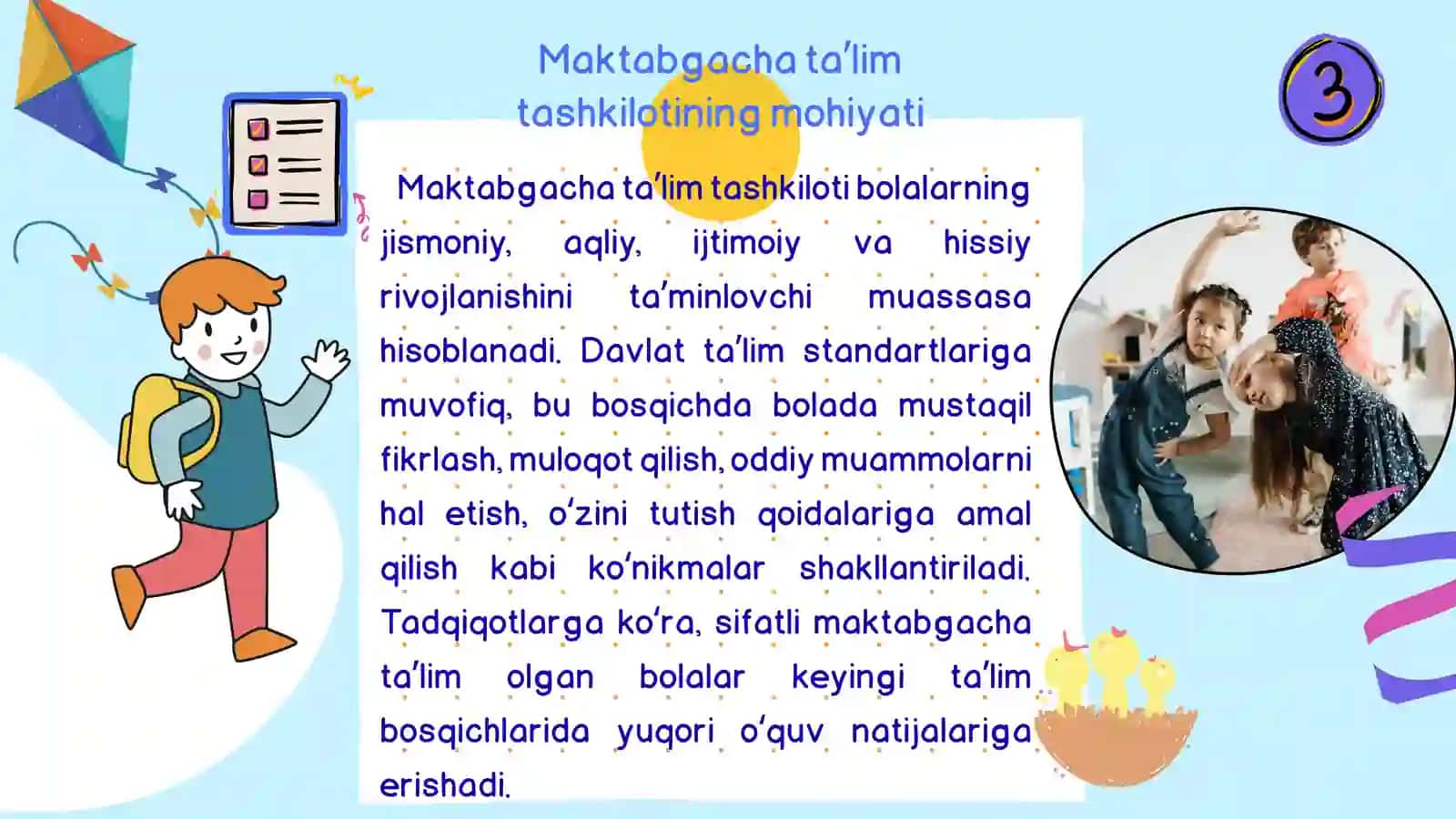 Maktabgacha ta’lim tashkiloti va oila 3