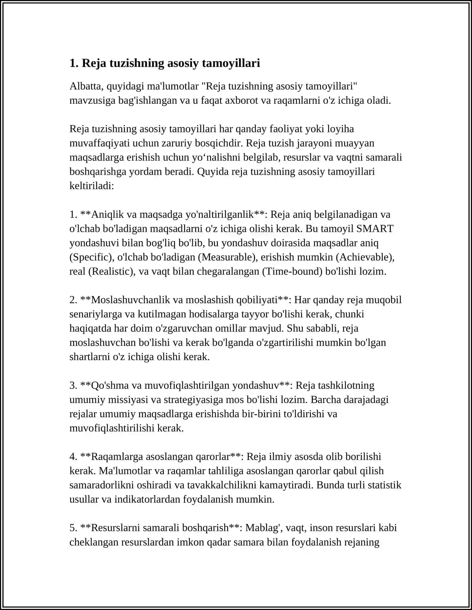 PLAN, XARITALAR NOMEKLATURASI. XARITALARNI O‘RGANISH VA SHARTLI BELGILAR 3