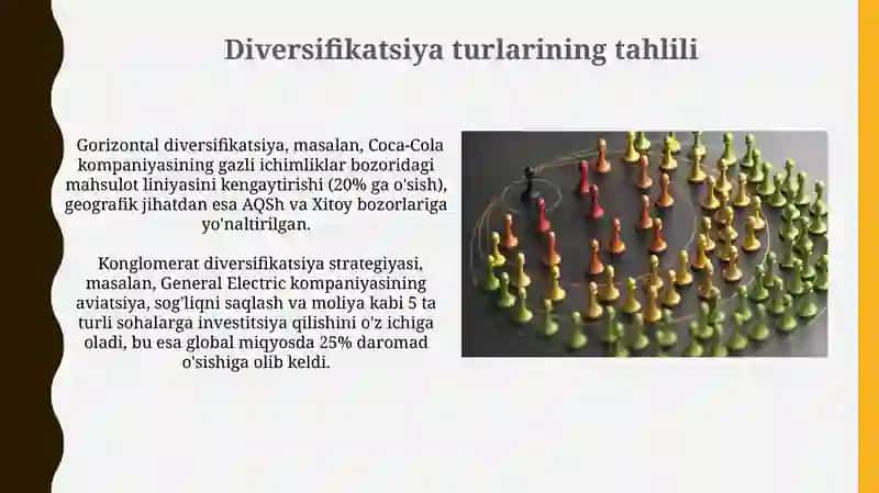 Diversiyalashning korporativ strategiyalari 3