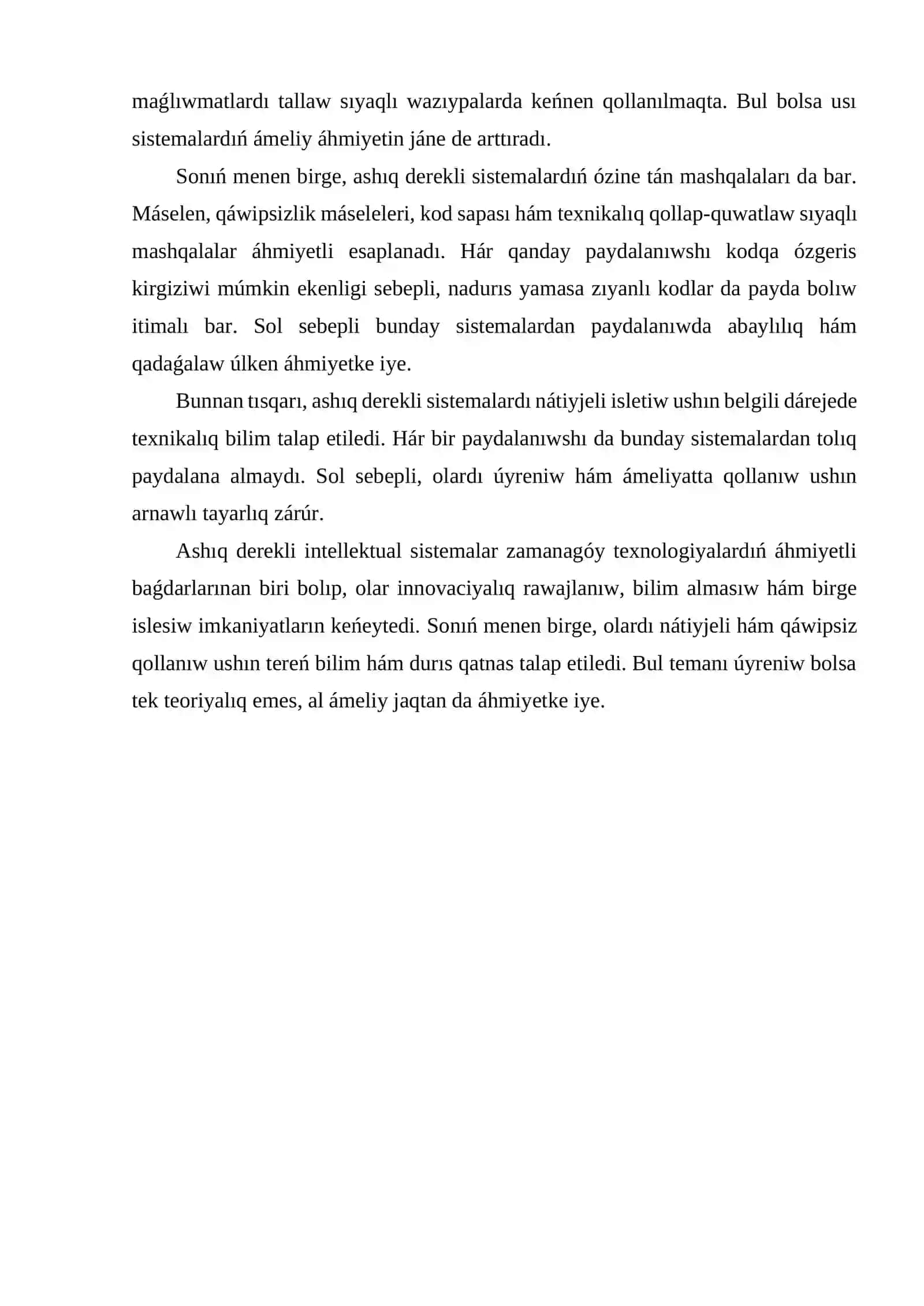 Ashıq derekli (open source) intellektual sistemalar 3