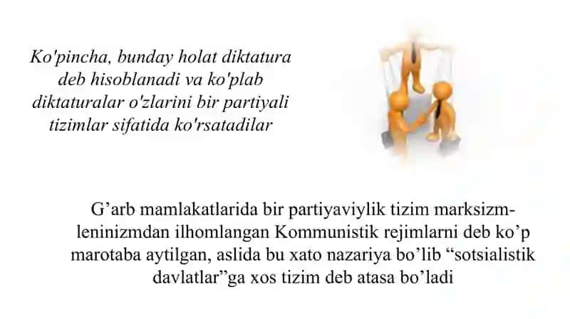Birpartiyaviylik va bipartizm 3