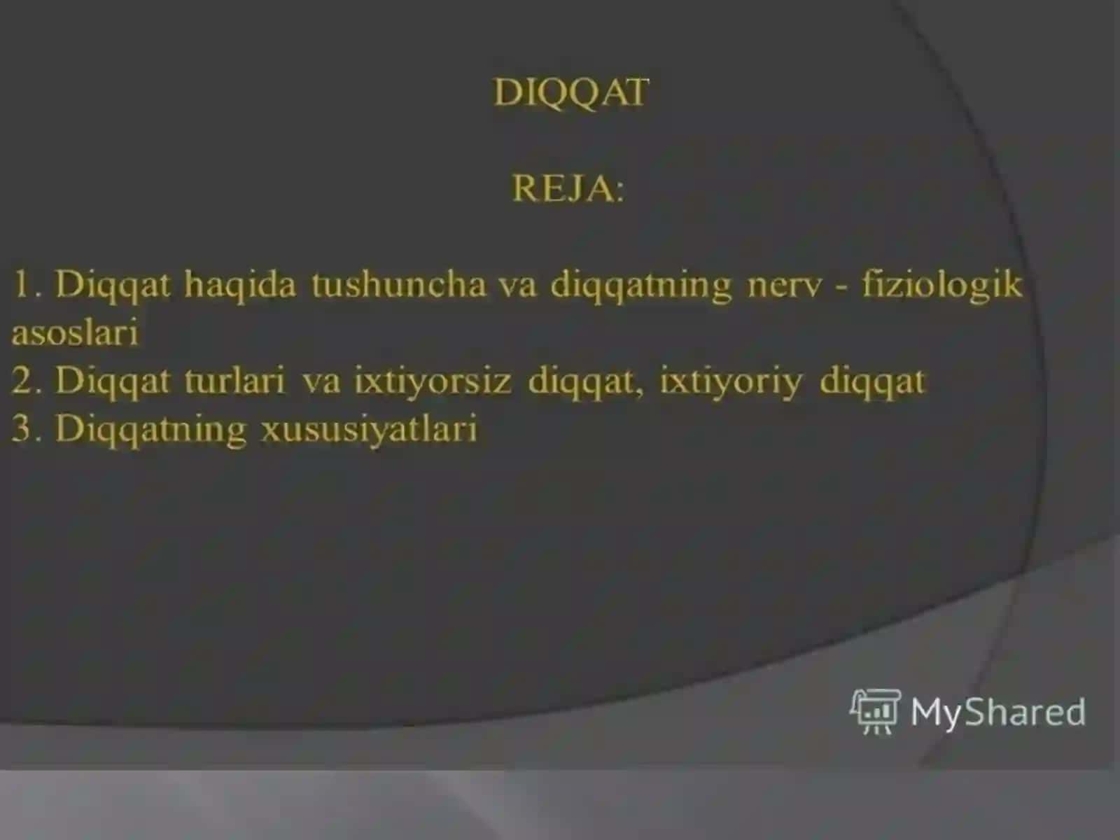 Umumiy psixologiya fanidan Mustaqil ishi 3