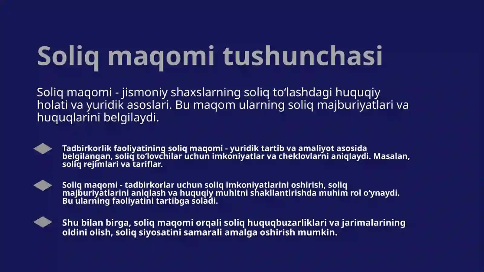 Tadbirkorlik faoliyatini amalga oshiruvchi jismoniy shaxslarning soliq maqomi huquqiy tahlili 3