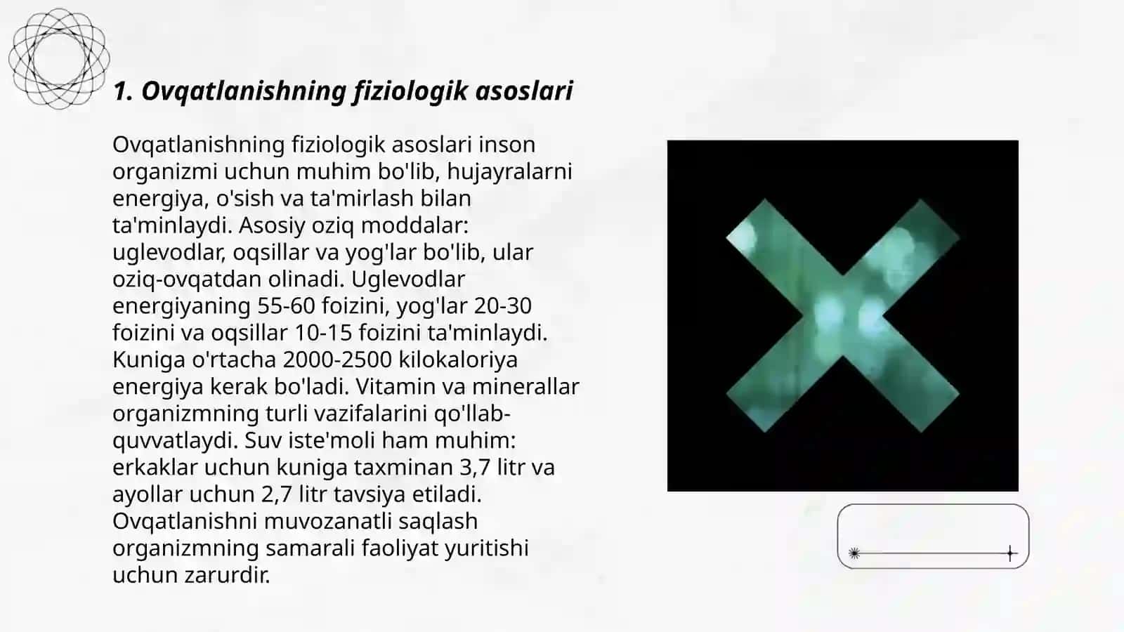 Ovqatlanishning fiziologik me'yorlari 3