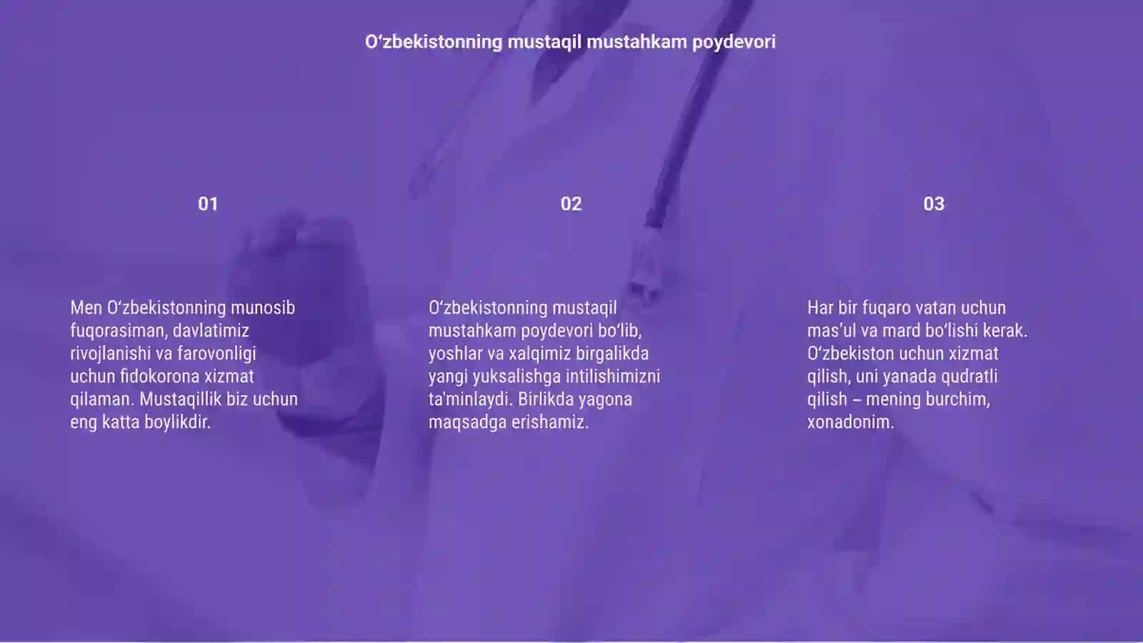 Men Oʻzbekistonning munosib fuqorasiman 3