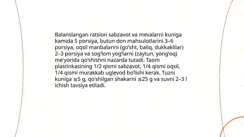 Sogʻlom turmush tarzi 3