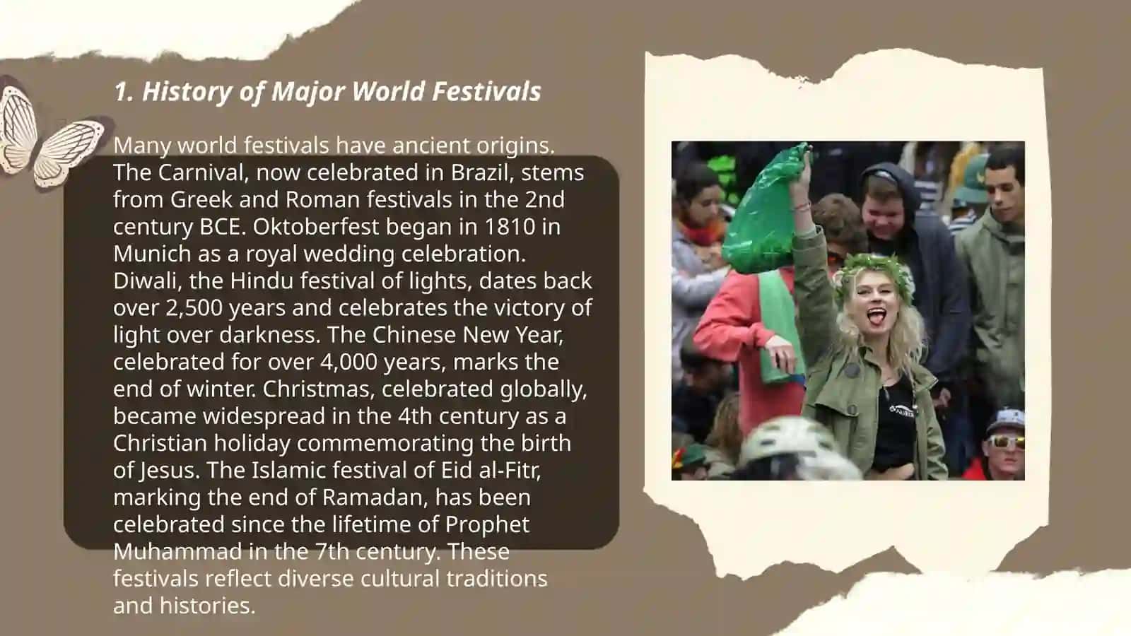 History of Major World Festivals 3