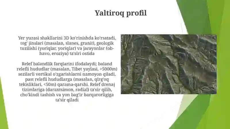 Yonbagʼrlar va relyef 3