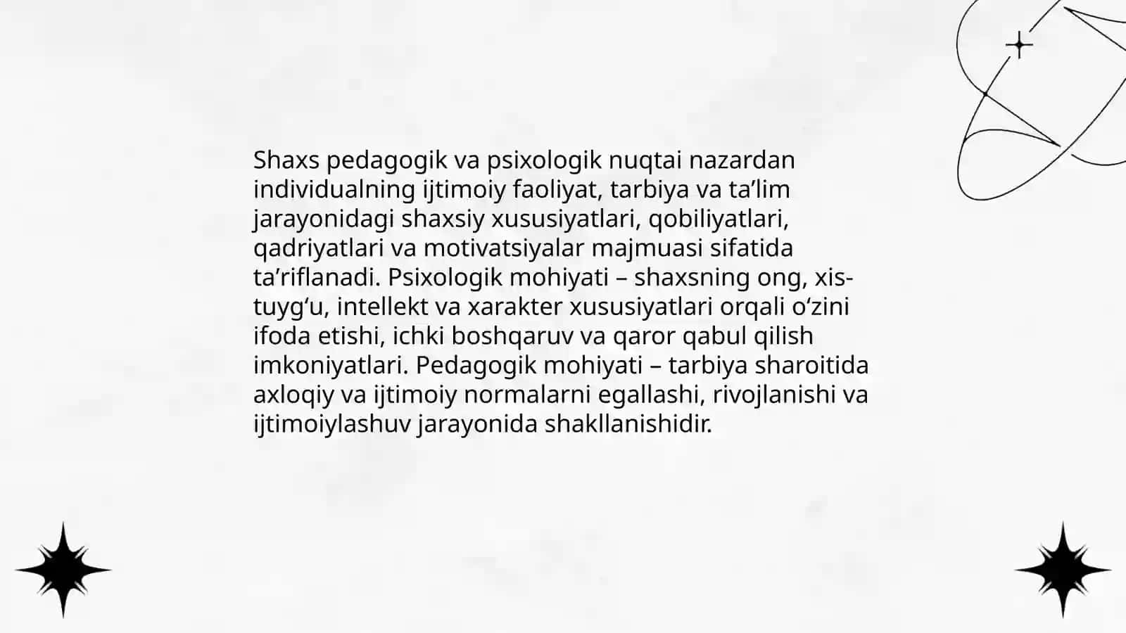 Shaxs tushunchasining pedagogik va psixologik talqini 3