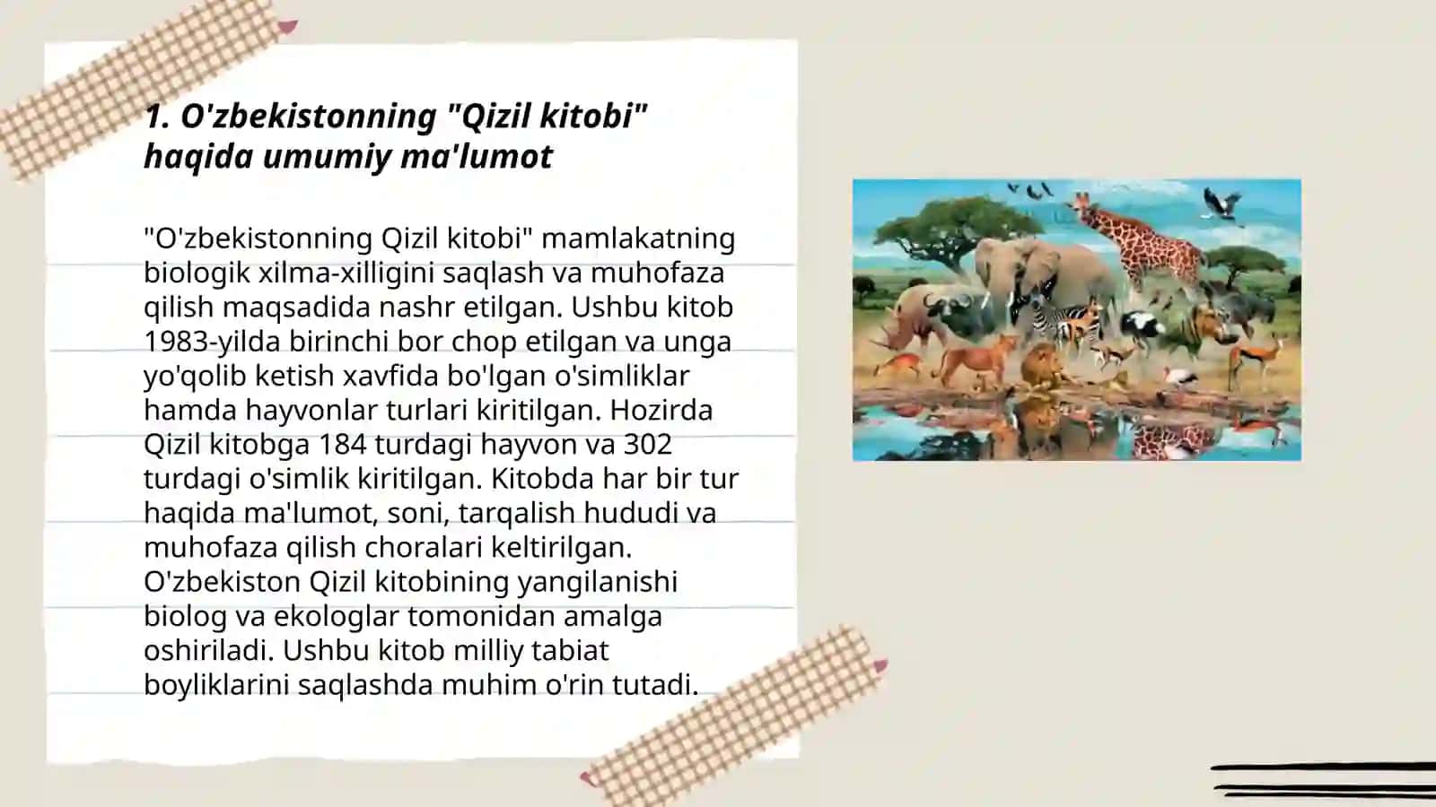 O'zbekiston "Qizil kitob" 3