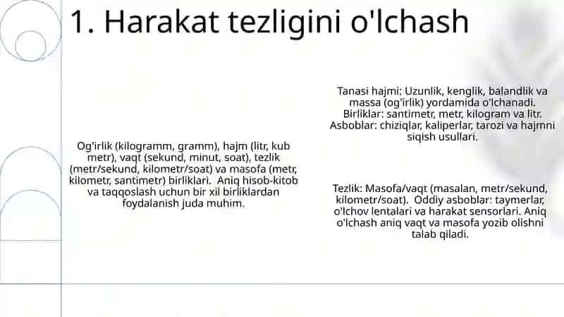 O'lchov birliklari: To'liq ma'lumot 3