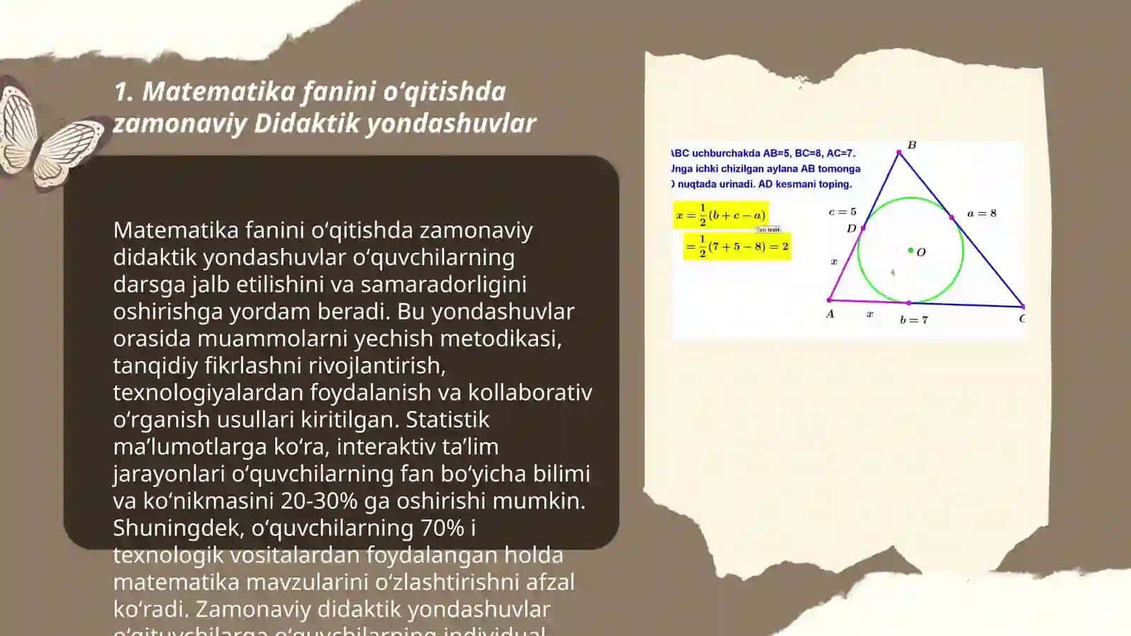 Matematika fanini oʻqitishning ilg'or xalqaro tajribalari va fanni oʻqitishga qoʻyilayotgan zamonaviy talablar 3