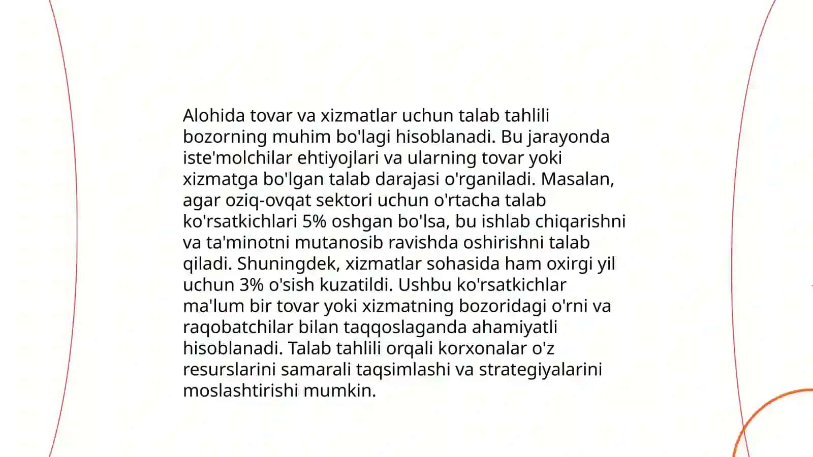 Alohida tovar va xizmatlar uchun talab tahlili 3