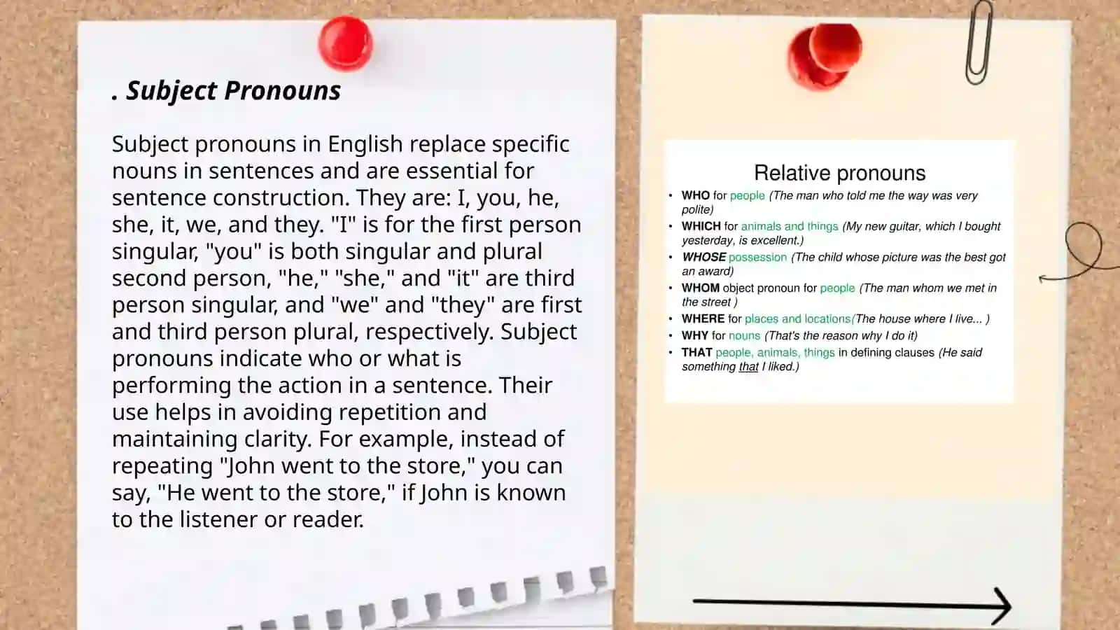 Subject Pronouns 3