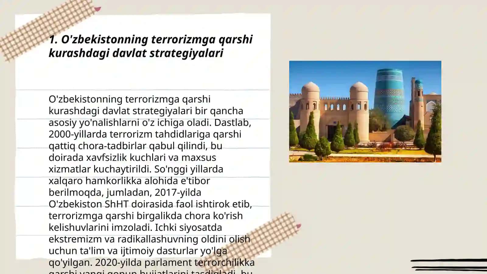 O'zbekistonning terrorizmga qarshi kurash tajribasi 3