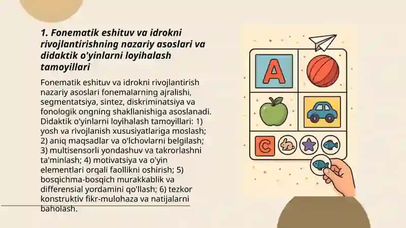Fonematik eshituv va idrokni rivojlantirish didaktik oyinlarni loyihalashtirish 3
