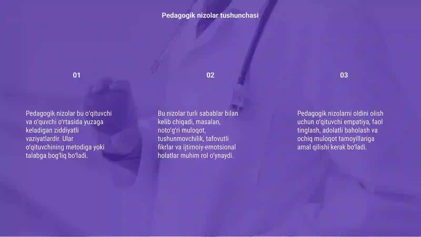 Pedagogik nizolar va ularni oldini olish yoʻllari 3