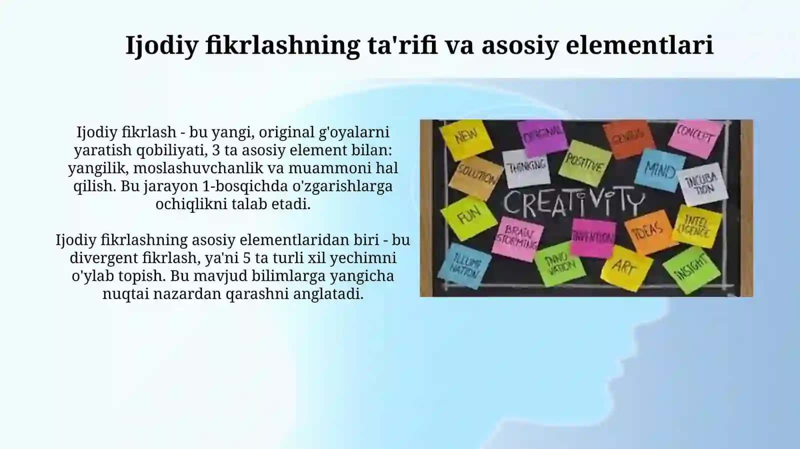 Kreativ fikrlashni matushuncha 3