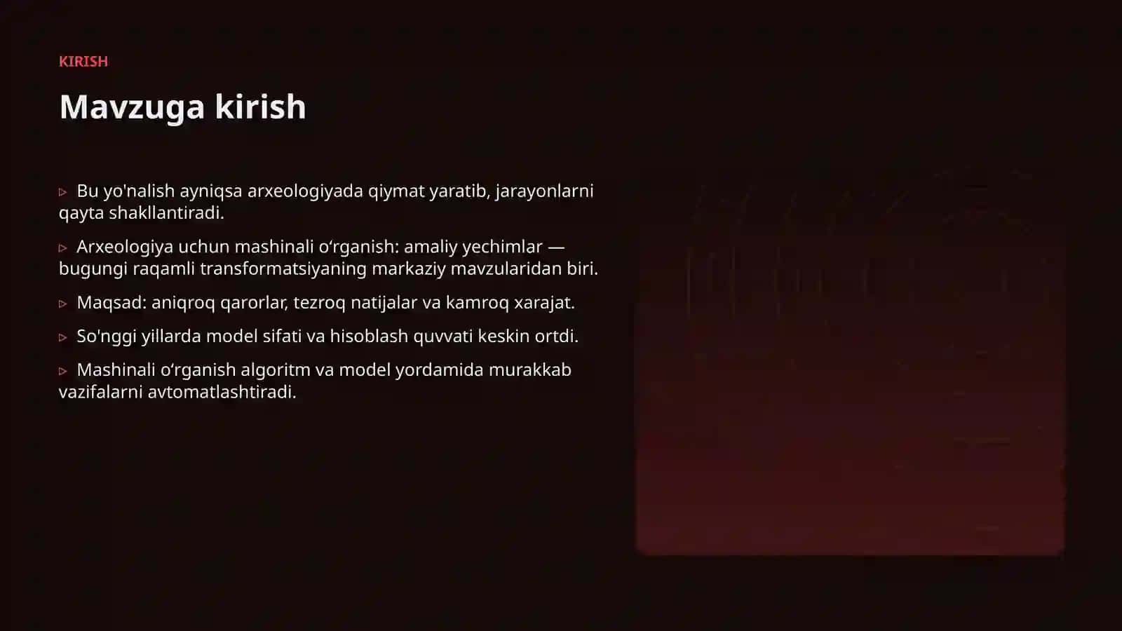 Arxeologiya uchun mashinali oʻrganish: amaliy yechimlar 3