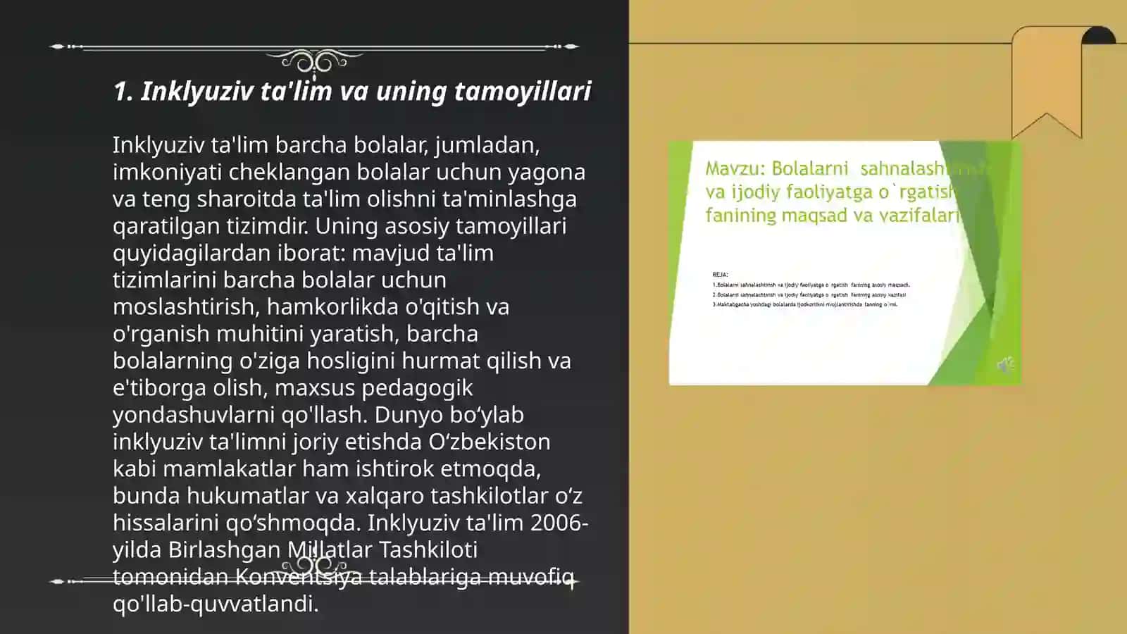 Inklyuziv taʼlimda imkoniyati cheklangan bolalarni taʼlim tarbiyalash kansepsiyasi 3
