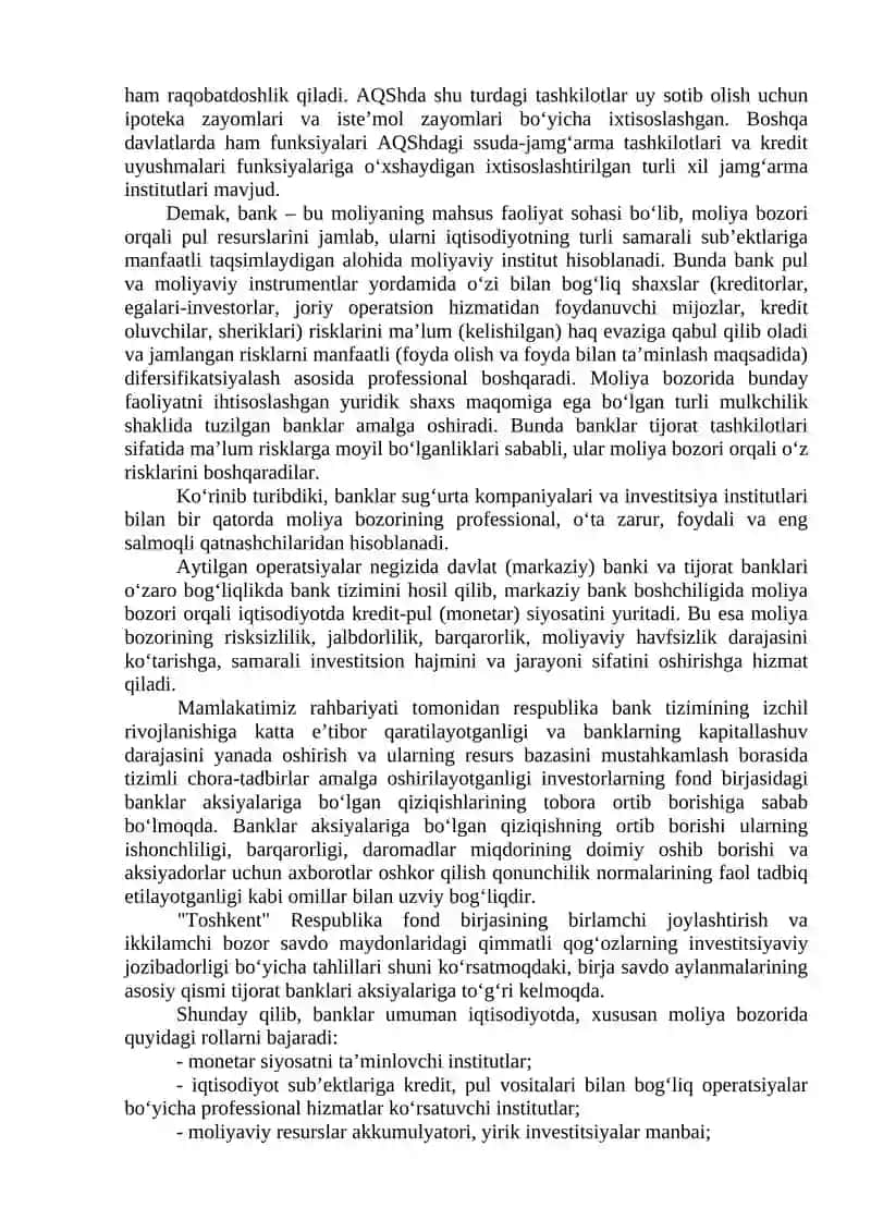 Moliyaviy vositachilar 3