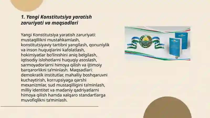 Yangi Konstitutsiya Yaratilishi 3