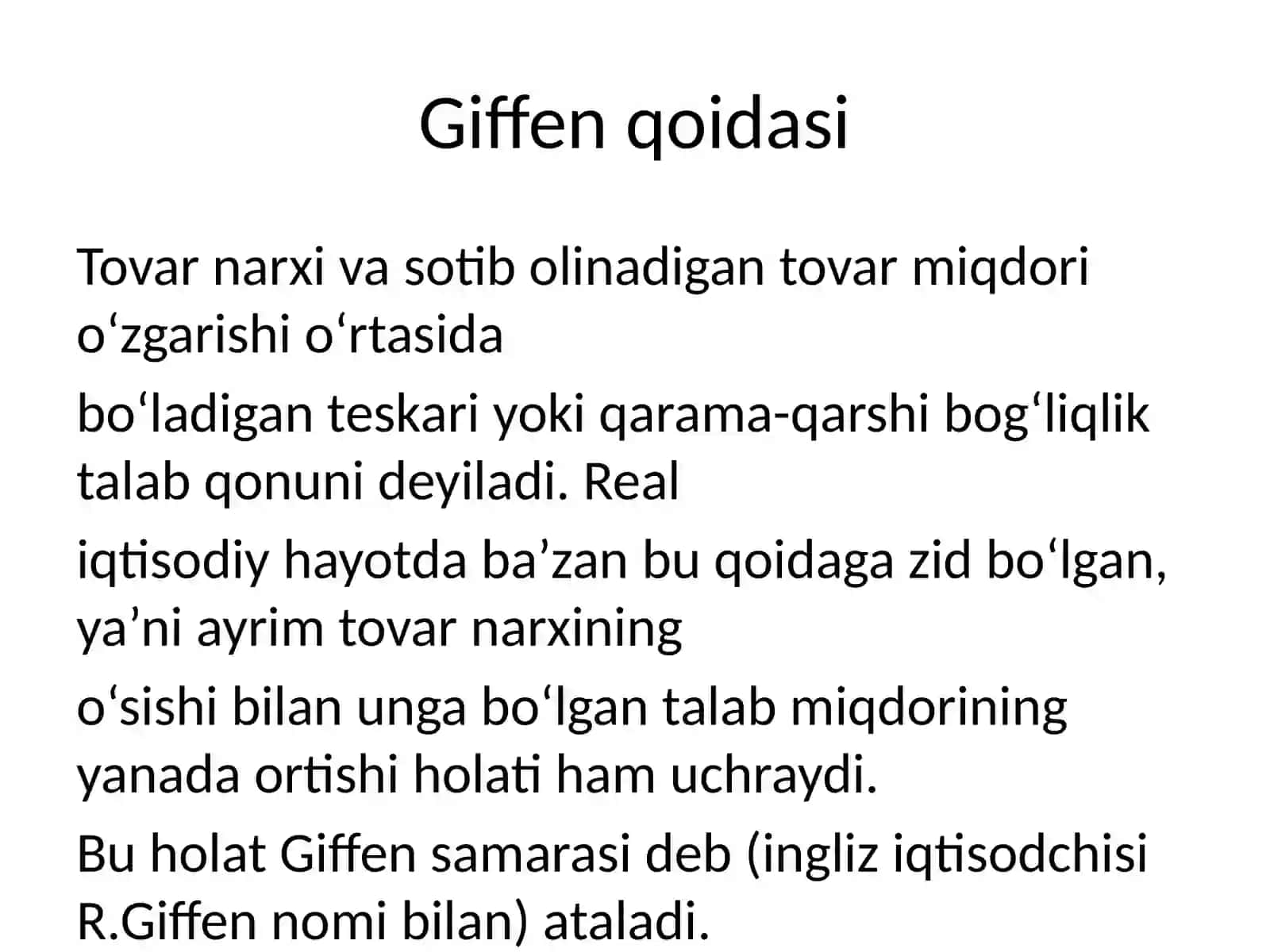 Talab va taklif nazariyasi 3