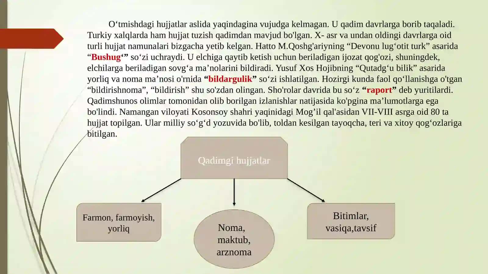 Davlat tilida ish yuritish fanidan taqdimoti 3
