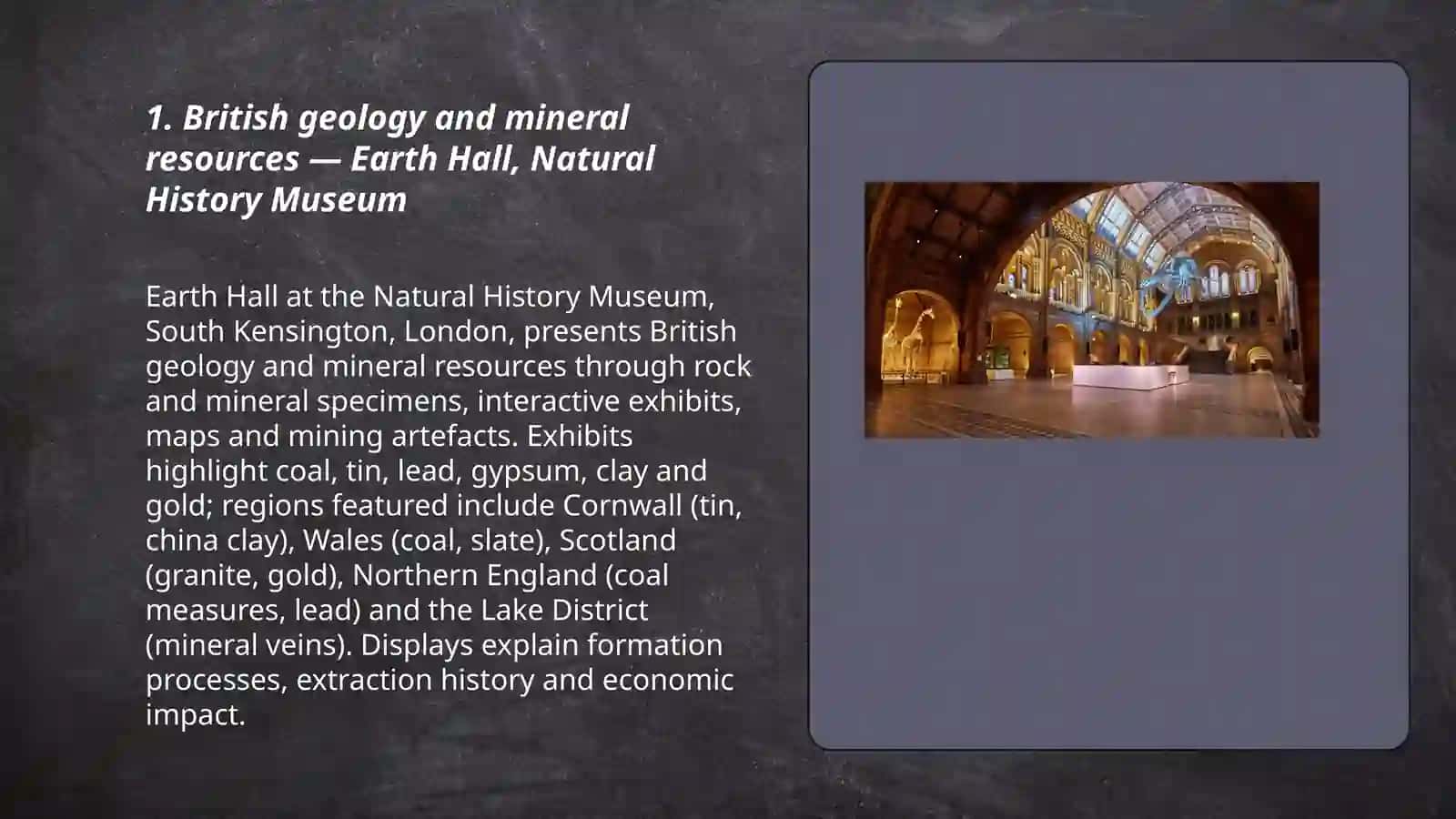 British geology and mineral resources 3