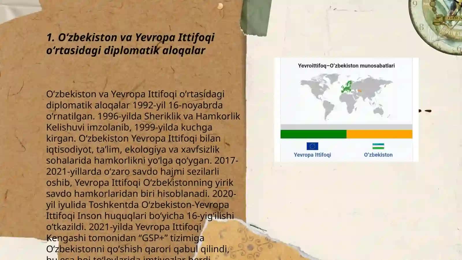 Oʻzbekiston va Yevropa Ittifoqi oʻrtasidagi diplomatik aloqalar 3