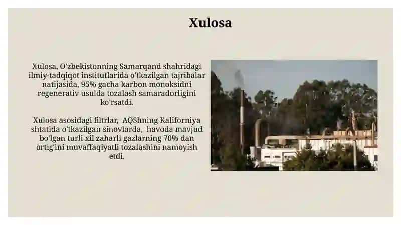 Zararli Gazlardan Regenerativ Usullar Yordamida Havoni Tozalash 3