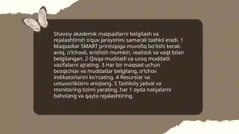 Shaxsiy akademik faoliyat va uni tashkil etish vositalari 3