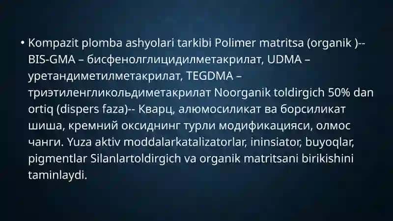Birlamchi qattiq plombaаshyolari 3