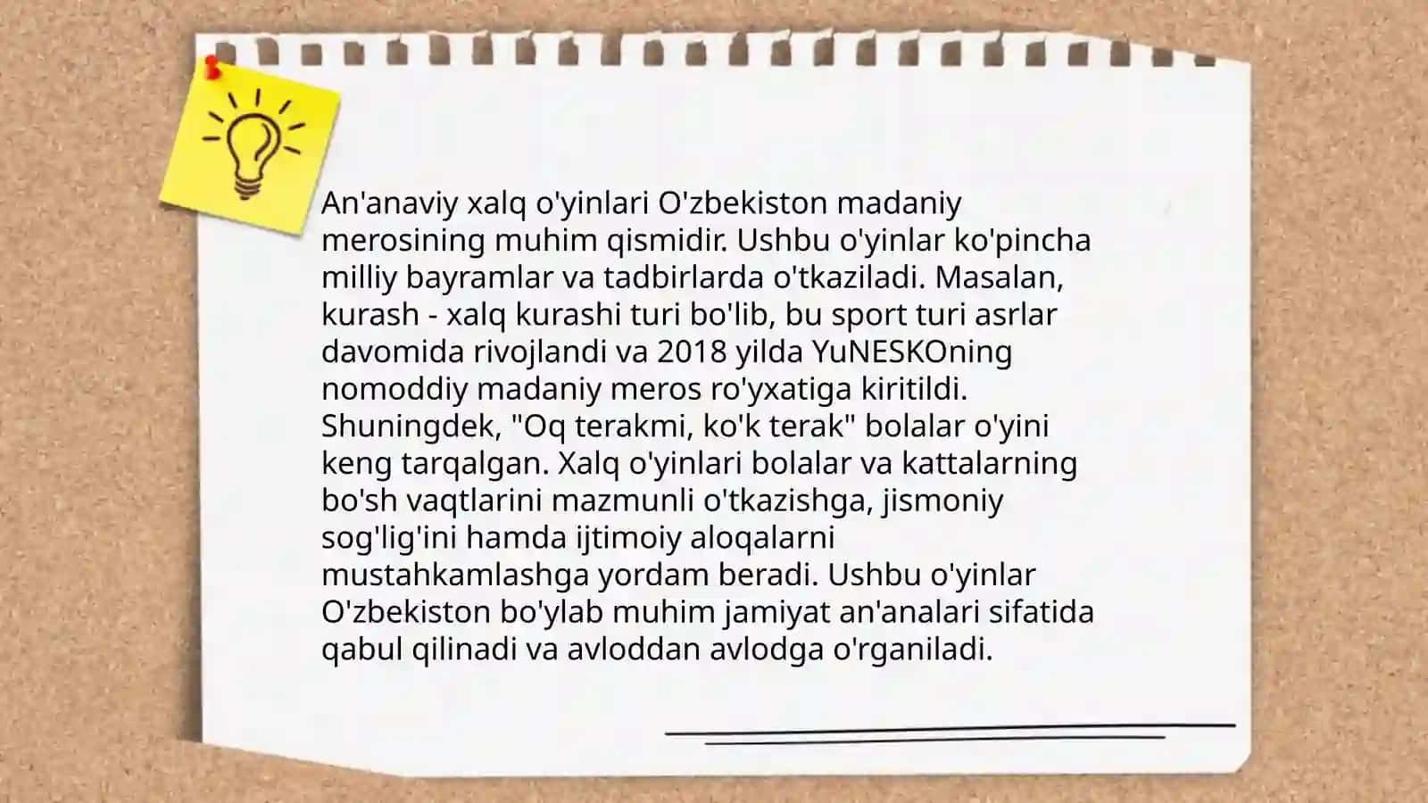 Xalq o'yinlari va o'yin turlari va asboblari 3