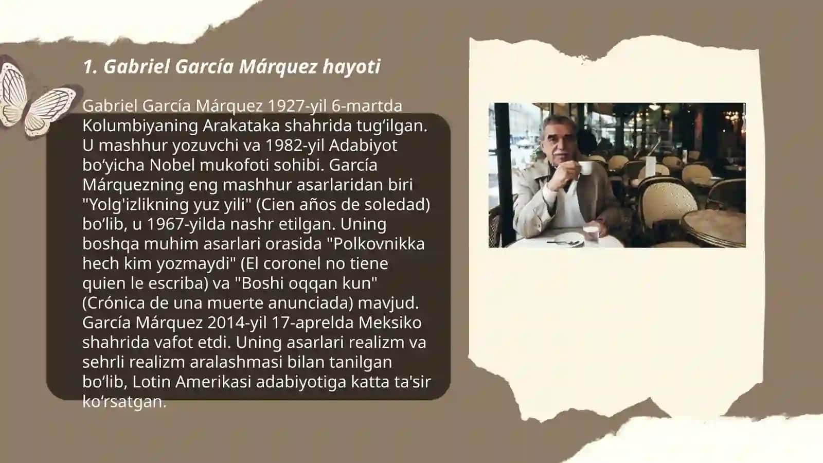 Gabriel García Márquez hayoti 3