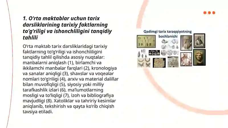 Tarix faniga doir yaratilgan oʻquv qoʻllanmalarning tanqidiy tahlili 3