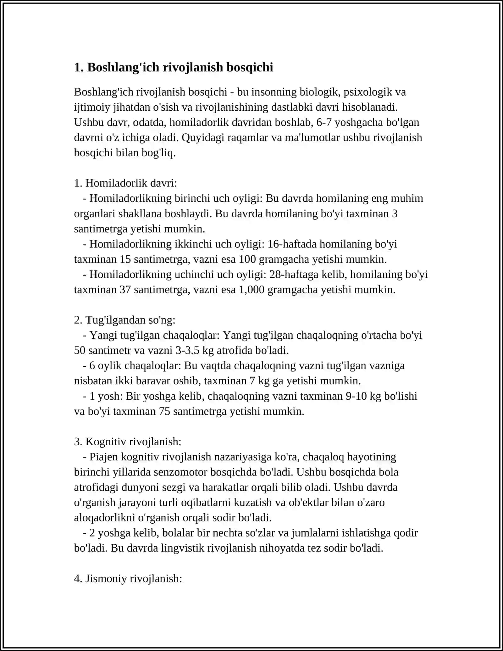 Oilaning Rivojlanish Bosqichlari 3