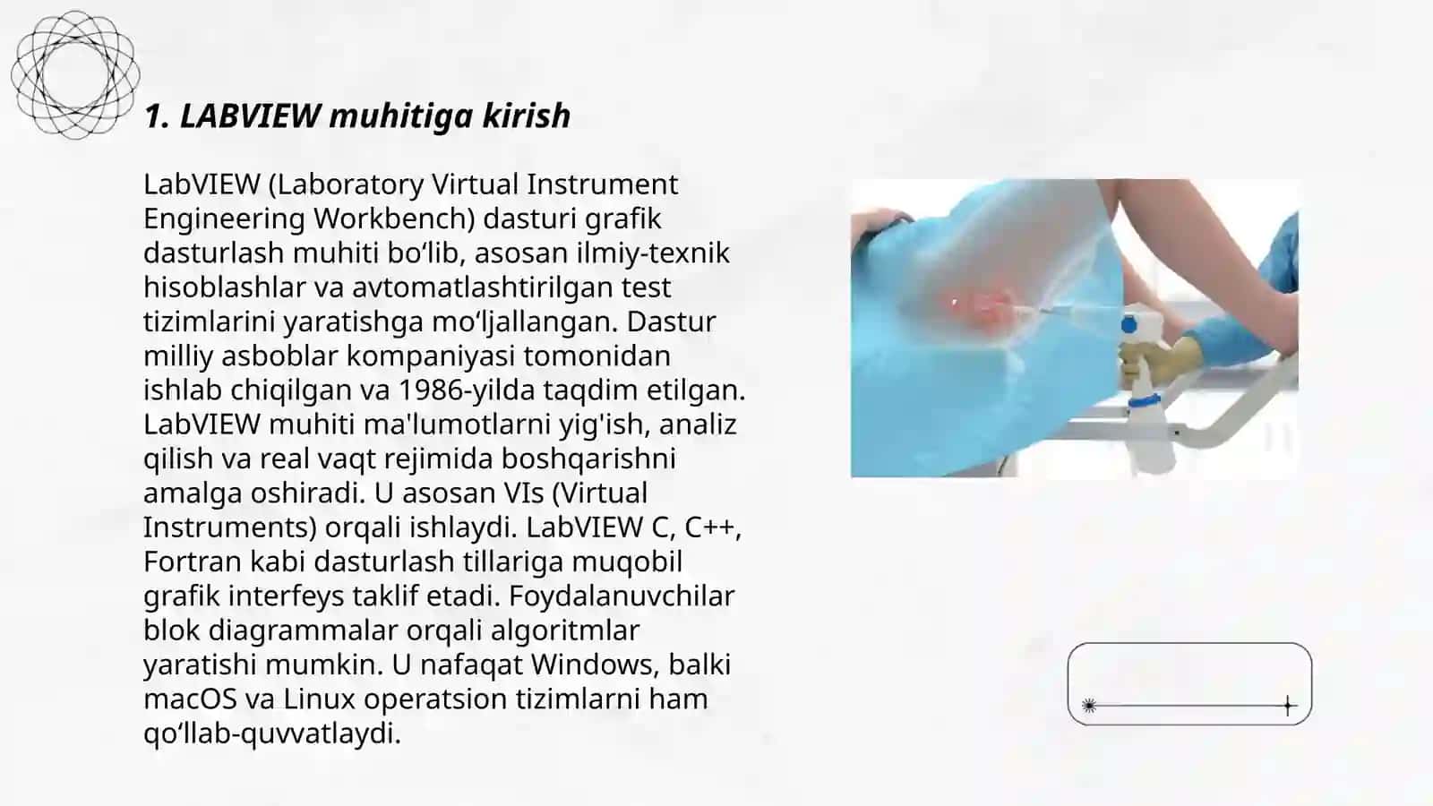 LABVIEW muhitida asboblar va tizimlarni vertual qurish prinsiplari 3