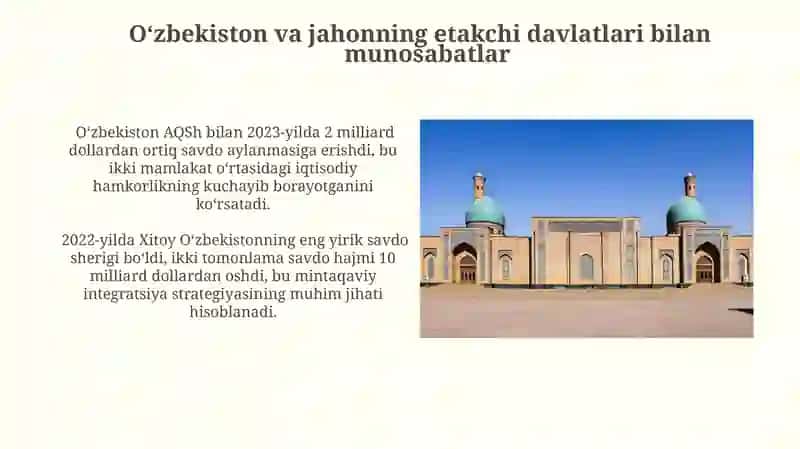 Oʻzbekiston va jahon hamjamiyati 3