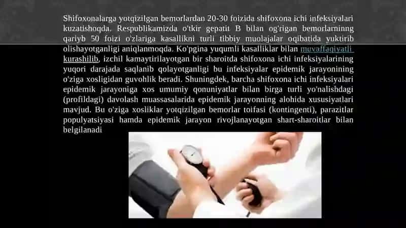 Kasalxona ichidagi tarqaluvchi yuqumlikasalliklar 3