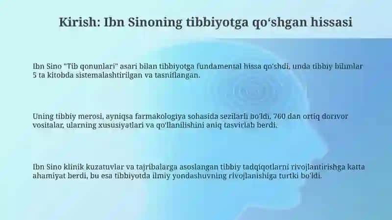 Abu Ali ibn Sinoning Tib qonunlari kitoblarining mohiyati va mazmuni 3