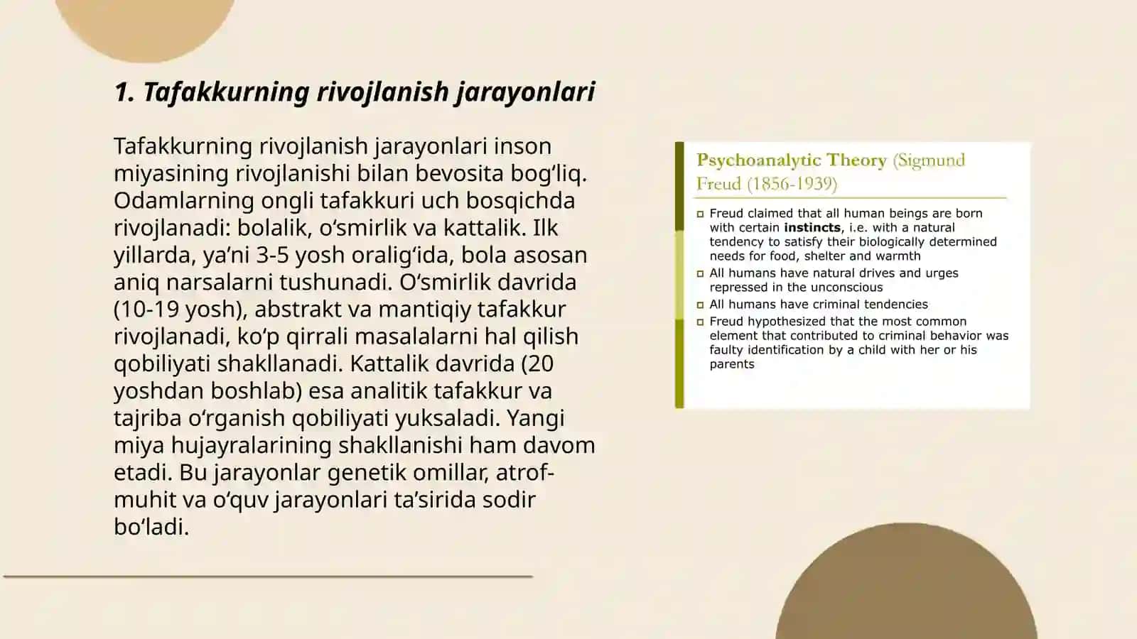 Tafakkur borasidagi psixalogik nazariyalari 3
