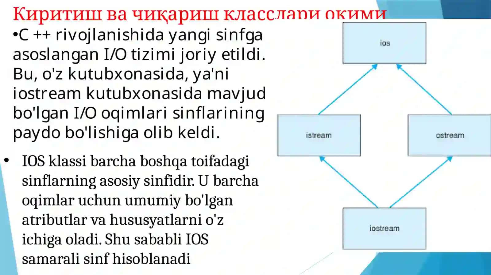 Киритиш ва чиқариш оқимлари 3