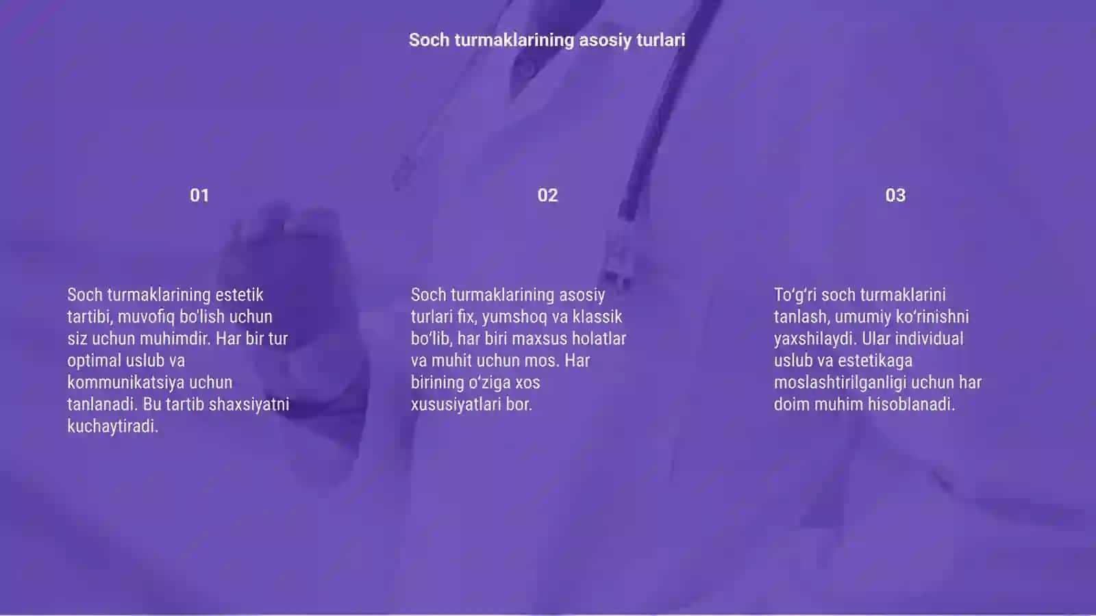 Soch turmaklarining estetik tartibi 3