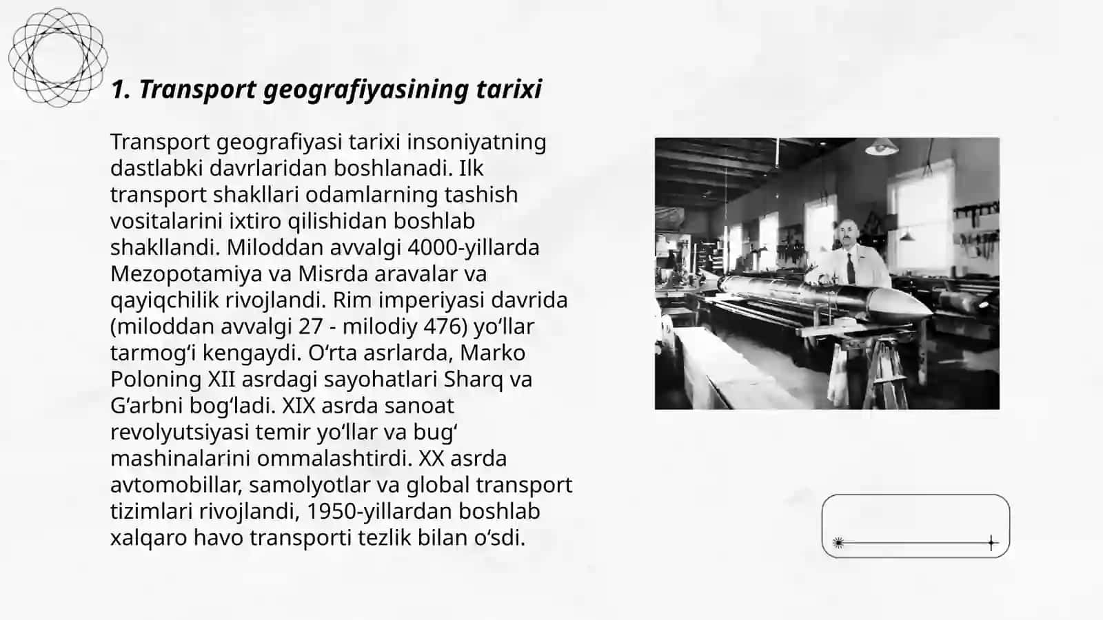 Transport geografiyasi fanining oʻrganish obyekti predmeti, metodlari va vazifalari 3