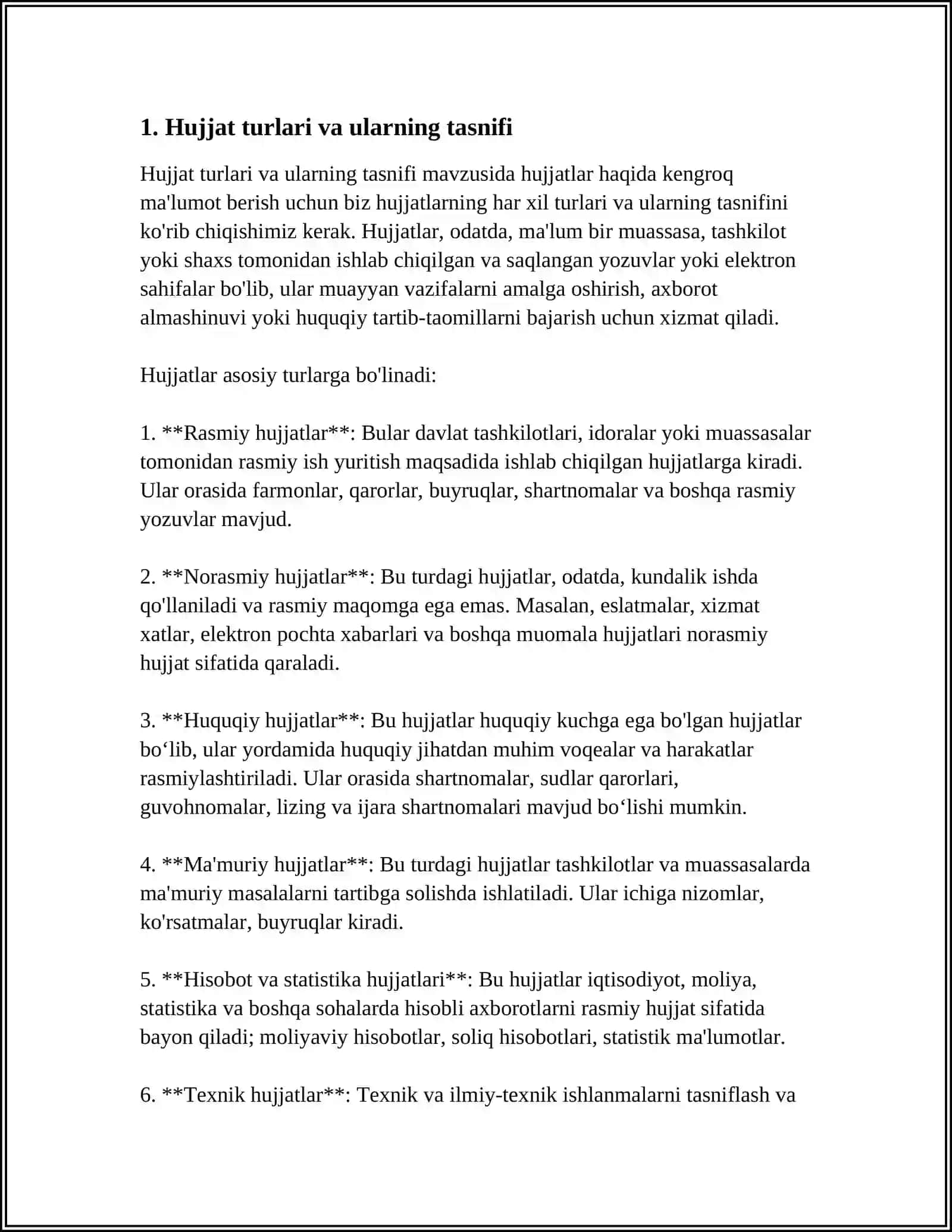 HUJJAT TURLARI VA ISH YURITISH ASOSLARI 3