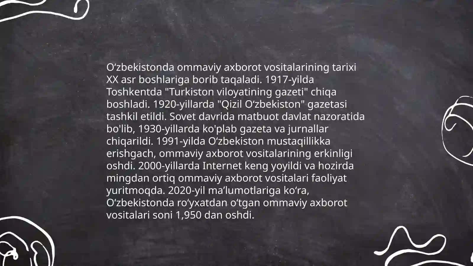 O'zbekiston Respublikasida ommaviy axborot vositalarining faoliyati 3